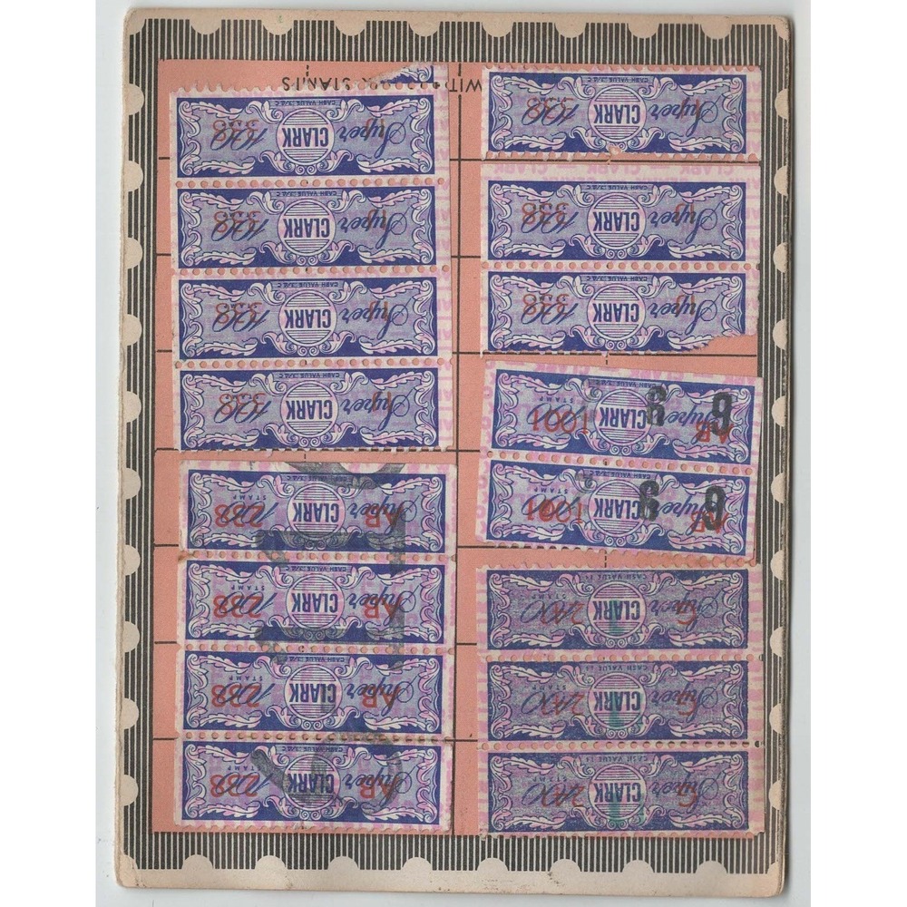 Vintage 1954 Clark Oil Super Clark Stamp Redemption Booklet Milwaukee Wisconsin - Picture 2 of 4